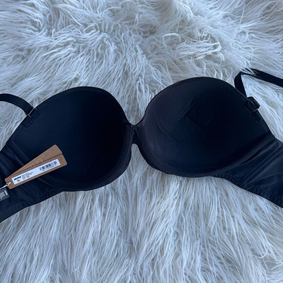 Skims Ultimate Push Up Strapless Bra Onyx Size 36DDD - Picture 6 of 7